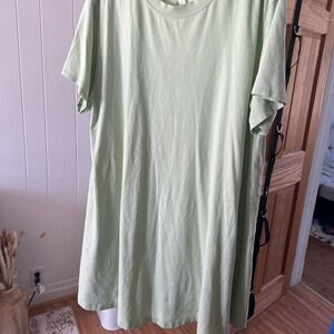 Lululemon Light Green T-Shirt Dress
